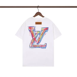 louis vuitton lv t-shirt manches courtes pour unisexe s_127b03a